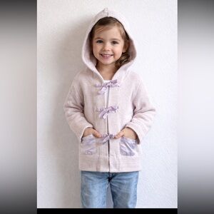 Sonia Rykiel Lavender Pink Hooded
Cardigan sweater size 5-6Y